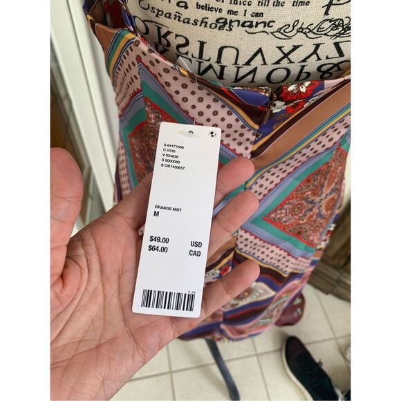 Urban Outfitters Mallory Cowl Neck Mini Slip Dress Spaghetti Strap NWT - Picture 8 of 12